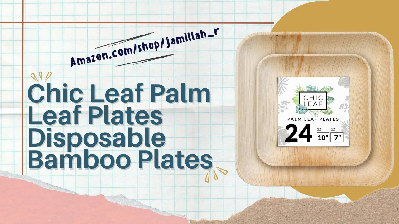 Chic Leaf Palm Leaf Plates Review | Eco-Friendly Disposable Bamboo Plates
