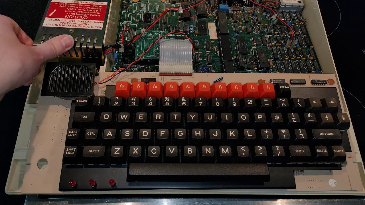 BBC Micro - Power supply upgrade with brand new Meanwell PSU