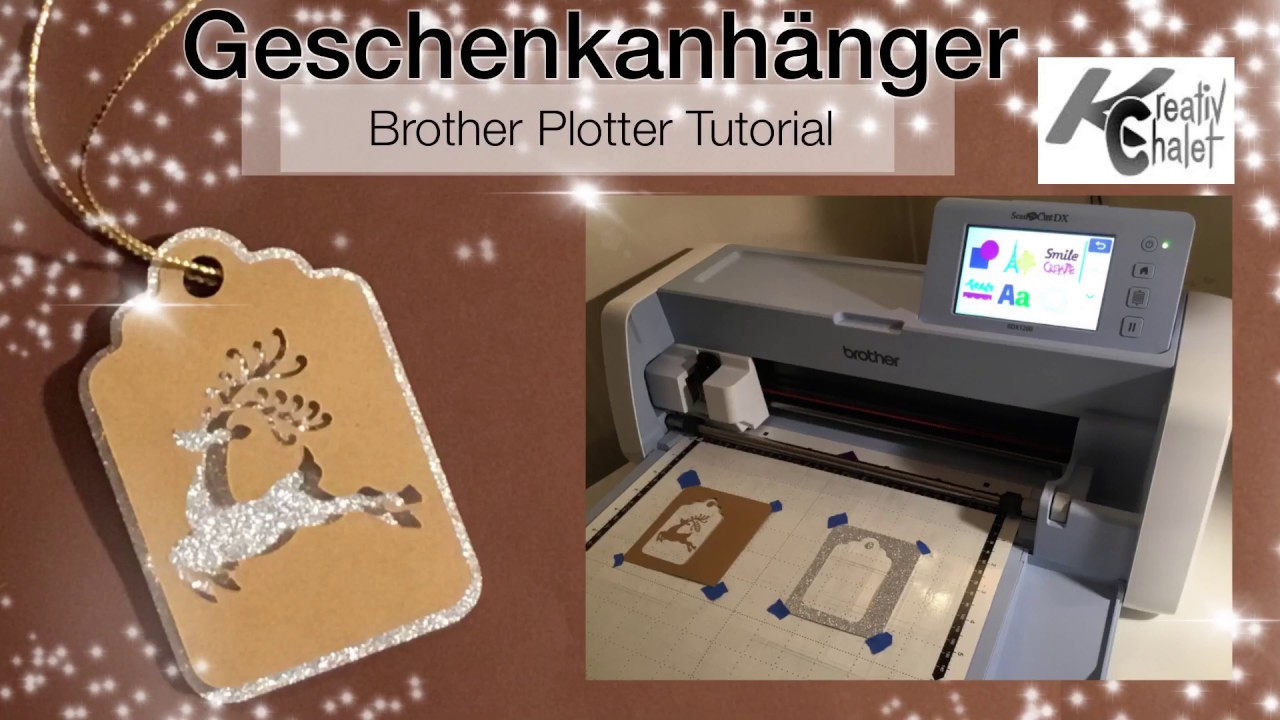 Geschenkanhänger mit dem Brother SDX1200