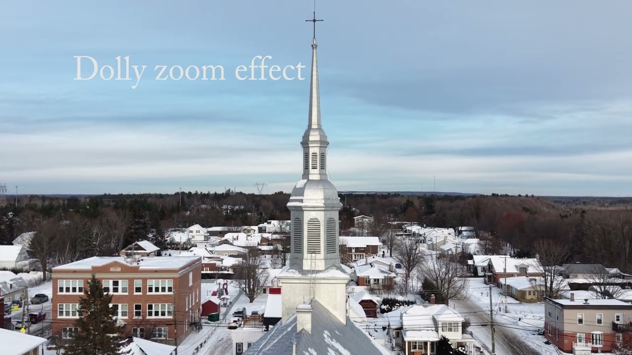 Dolly zoom effect with DJI Mini 5 Pro