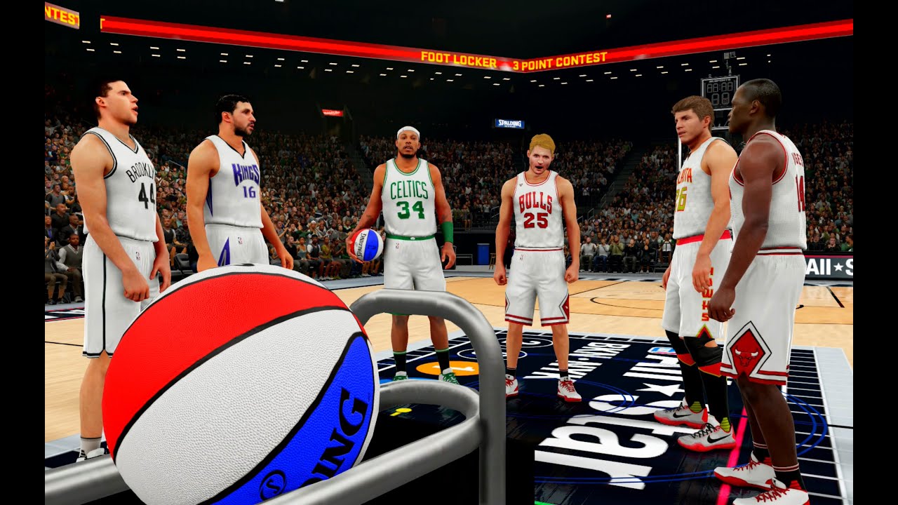 NBA 2K16: The Greatest 3 Point Contest Of All Time 2! Peja, Petrovic, Kerr, Korver, Pierce, Hodges!