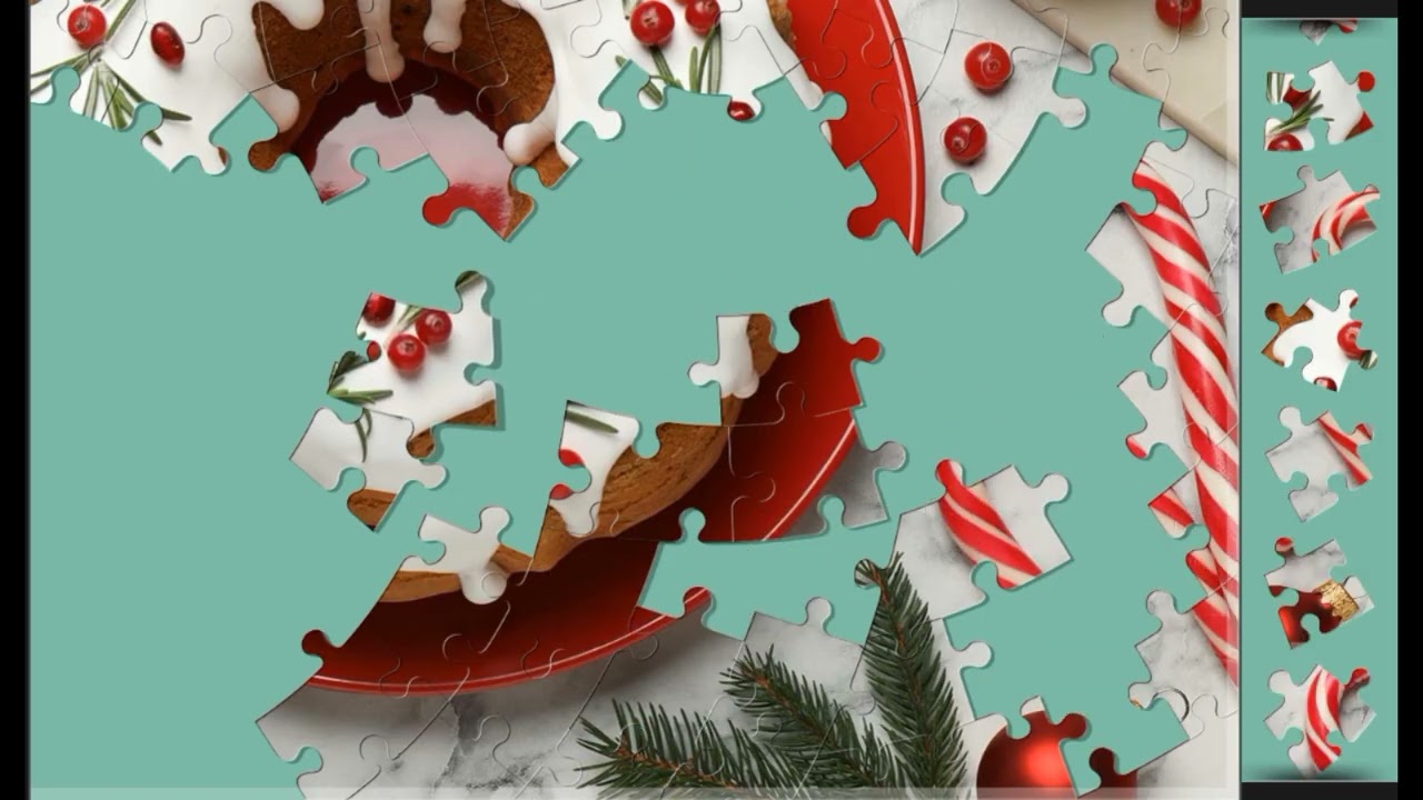 Colours of Chirstmas🎄❤️☃️ jigsaw puzzle🧩🧩 || @funpuzzle1122 