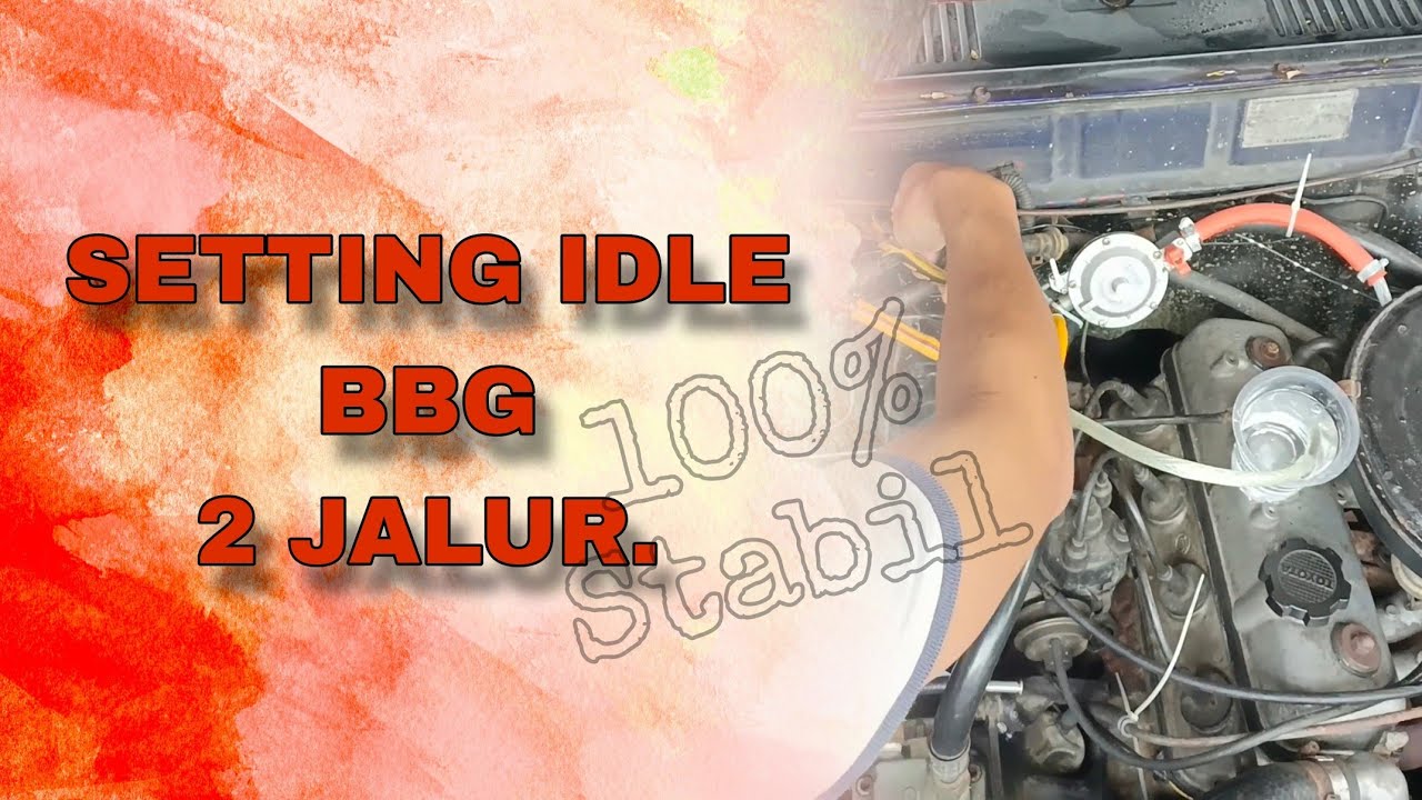 Cara Setting Jalur Idle / Stasioner pada mobil BBG agar stabil sampai Gas habis : Corolla DX
