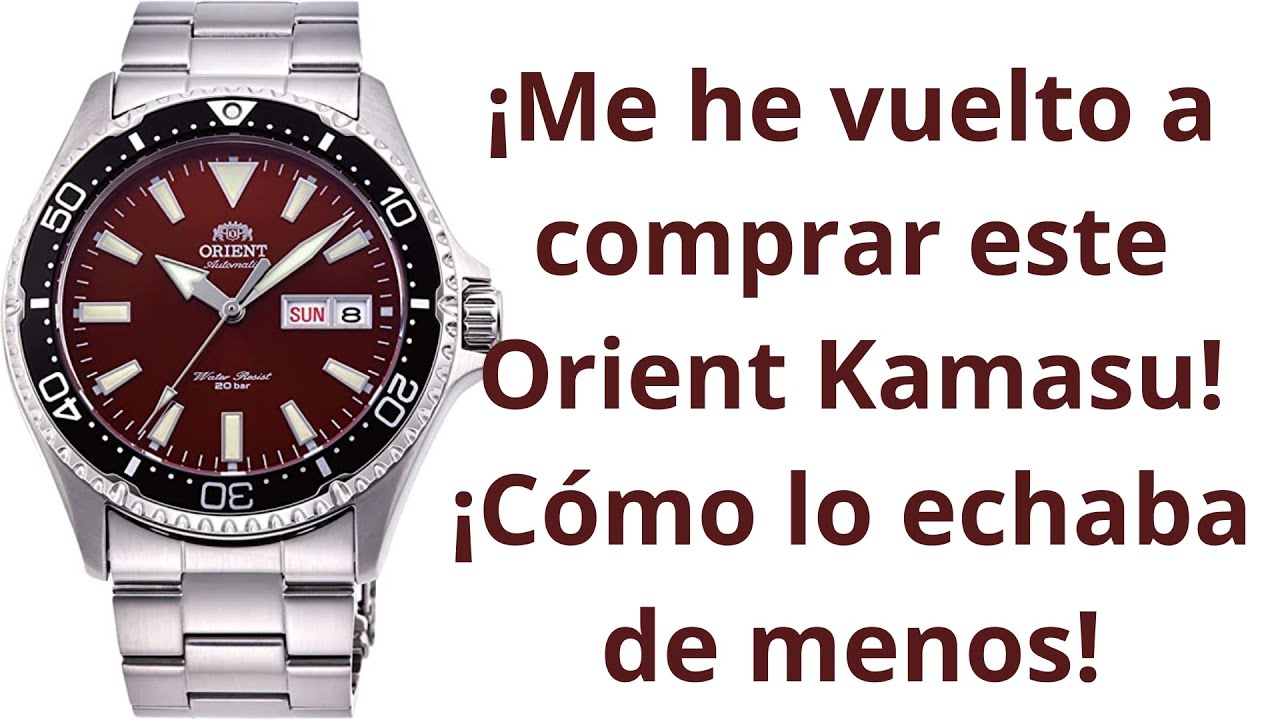 ¡Me he vuelto a comprar este Orient Kamasu! ¡Cómo lo echaba de menos! Orient RA-AA0003R19B