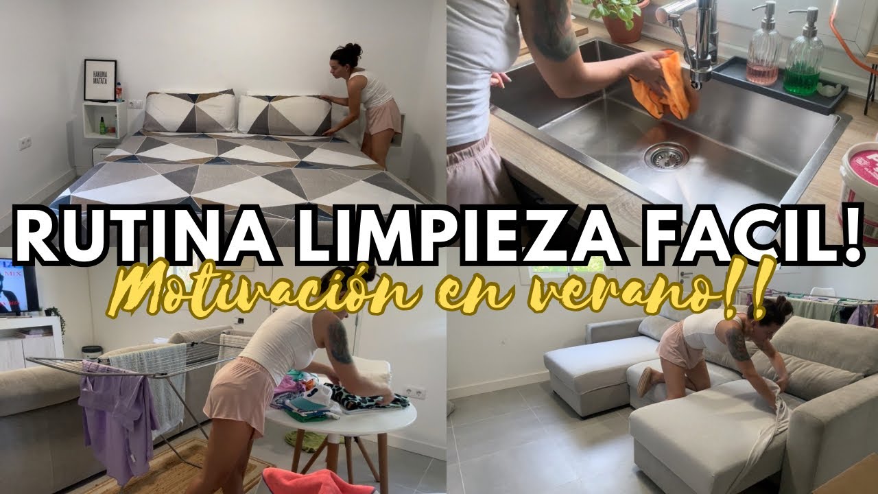 🙌🏼RUTINA DE LIMPIEZA FÁCIL ‼️ Motivación para limpiar tu casa en verano ☀️