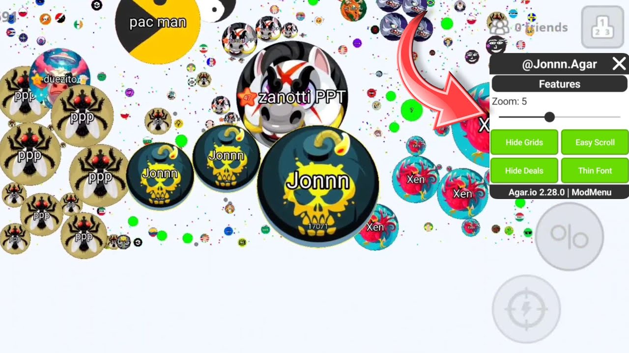 NEW MOD MENU ANDROID [NO KEY LOGIN] 😼 (AGAR.IO MOBILE)