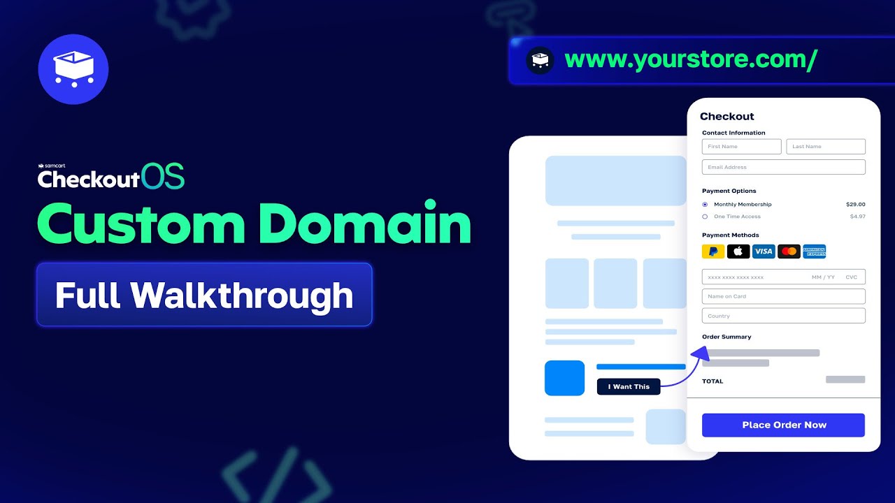 How to Add a Custom Domain to SamCart