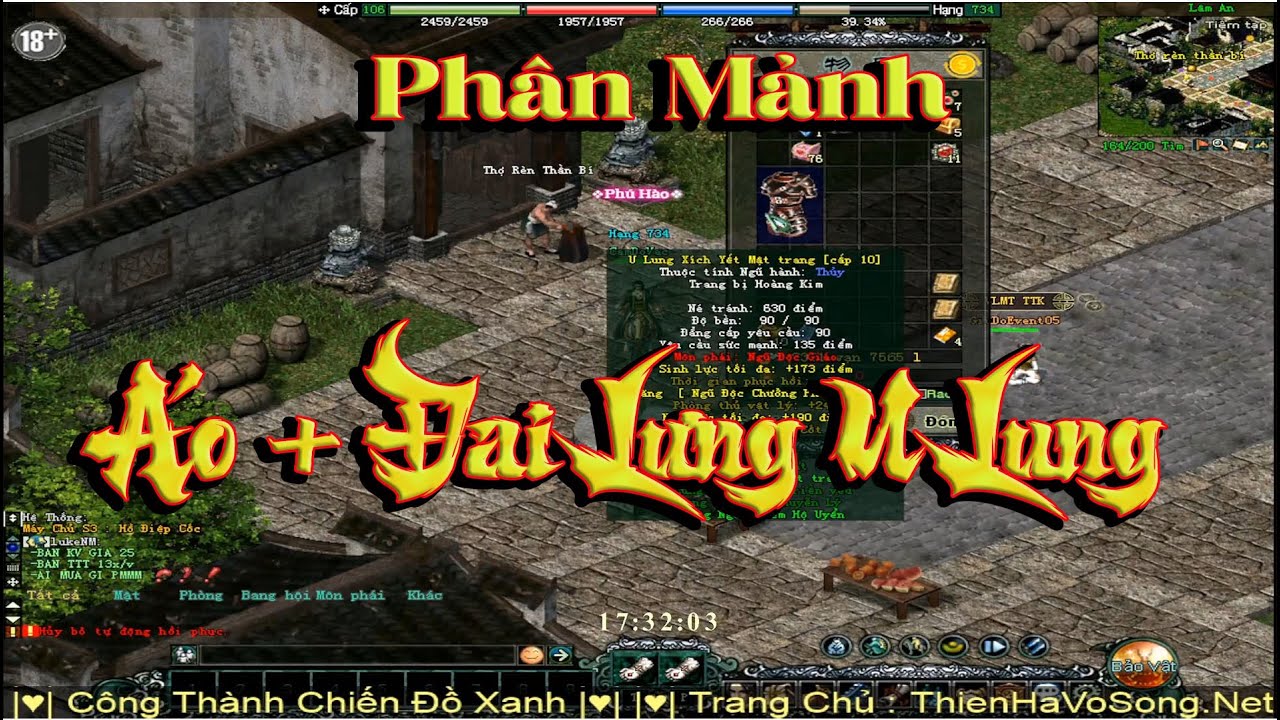 Đập HKMP | Áo U Lung + Đai Lưng U Lung | Review Full Set Ngũ Độc Chưởng | Võ Lâm 1 CTC Xanh