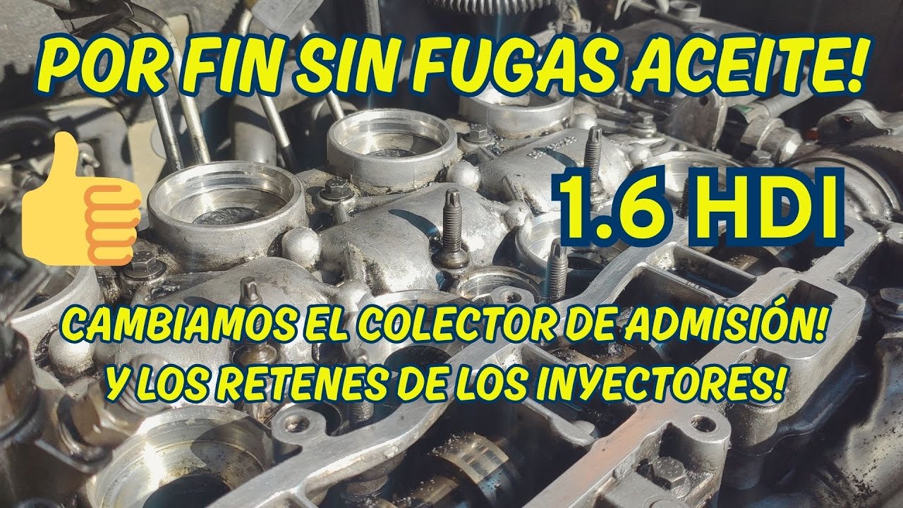 CAMBIAMOS COLECTOR ADMISIÓN Y RETENES INYECTORES 1.6 hdi