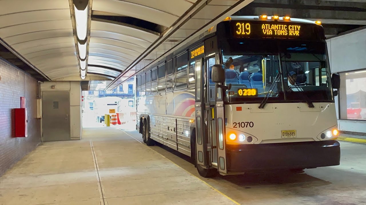 ᴴᴰ Front POV: NJT Route 319 ride from Journal Square to Newark Penn onboard a 2021 MCI D4500CT