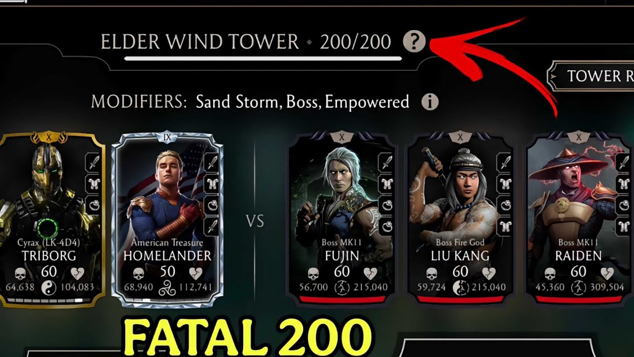FATAL Elder Wind Tower 200 Boss Fight + Awesome Main Rewards 