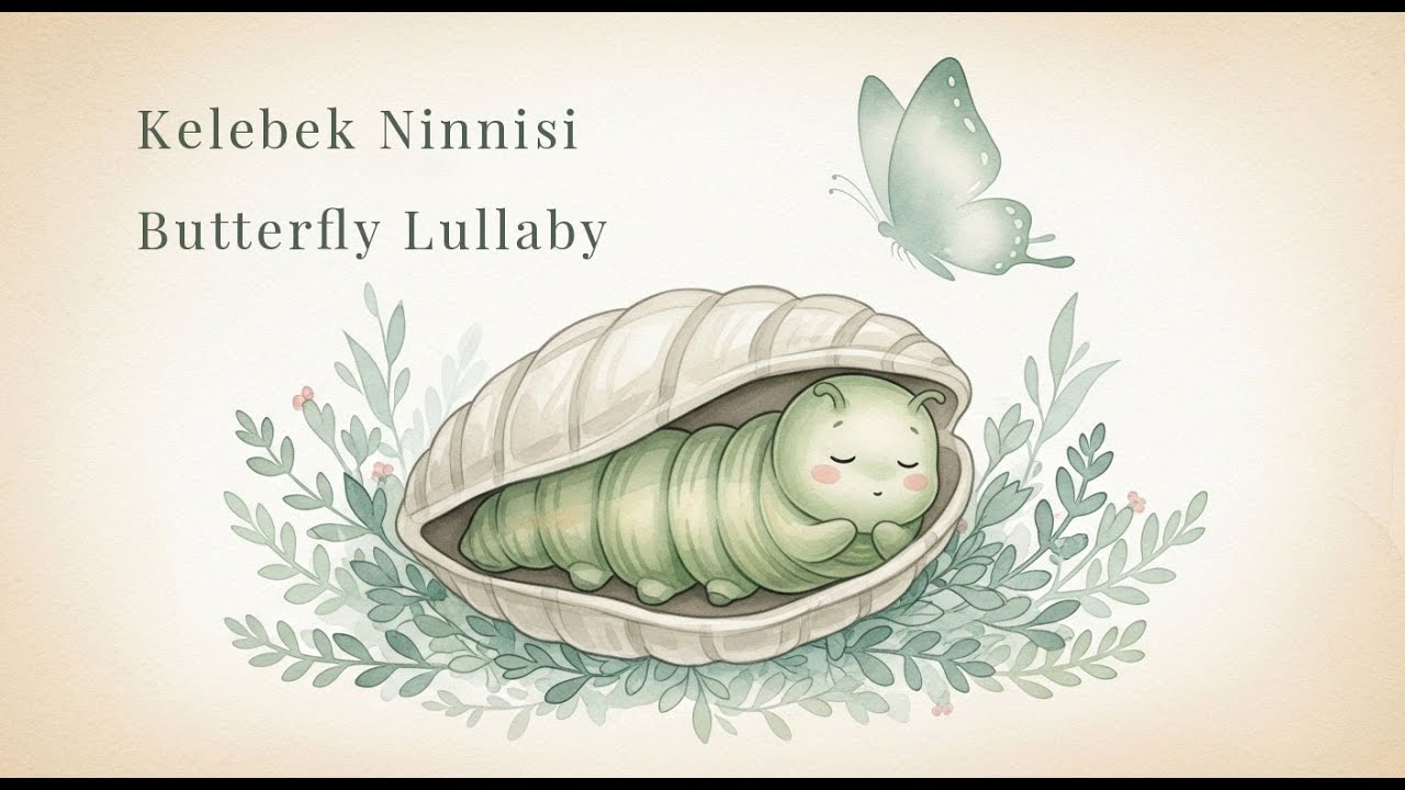Butterfly Lullaby – Tırtıl ve Kelebek Ninnisi 🦋 | 45DK Uzun Versiyon