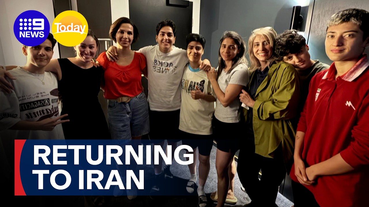 Three more Iranian footballers return home after seeking asylum | 9 News Australia