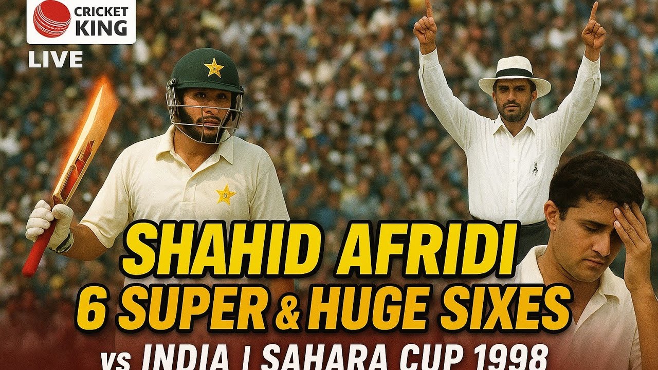 Шахид Африди разгромил Индию, забив шесть решающих шестерок в Канаде | Кубок Сахары 1998