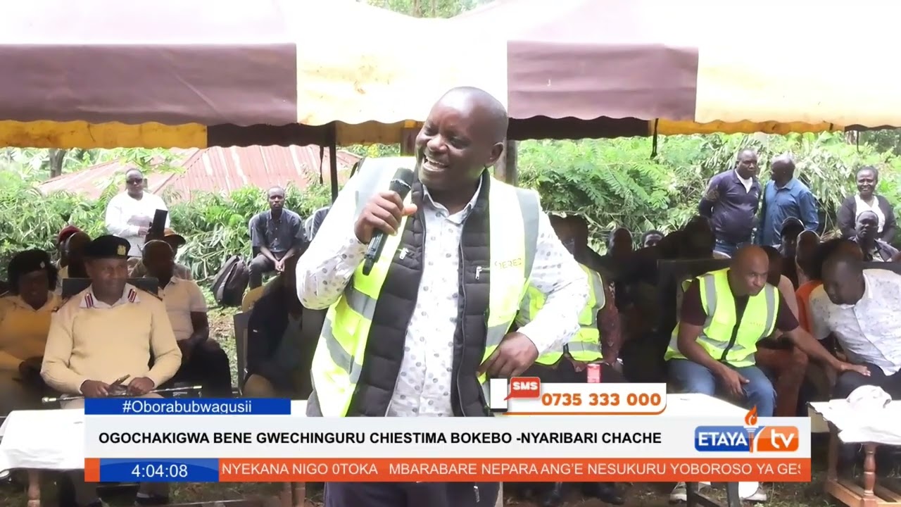 CS Opiyo Wandayi commissions Last Mile Connectivity Project in Nyaribari Chache.