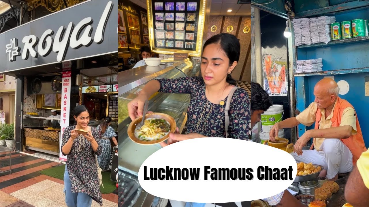 Lucknow Famous Chaat Spots | Hazratganj Food | Lucknow Food @kavitakaparwan