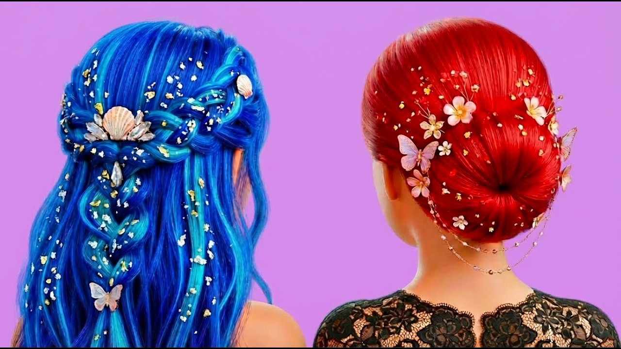 Нежная русалка против тёмной русалки 🧜‍♀️✨ Битва за лучшее преображение комнаты! #Русалка
