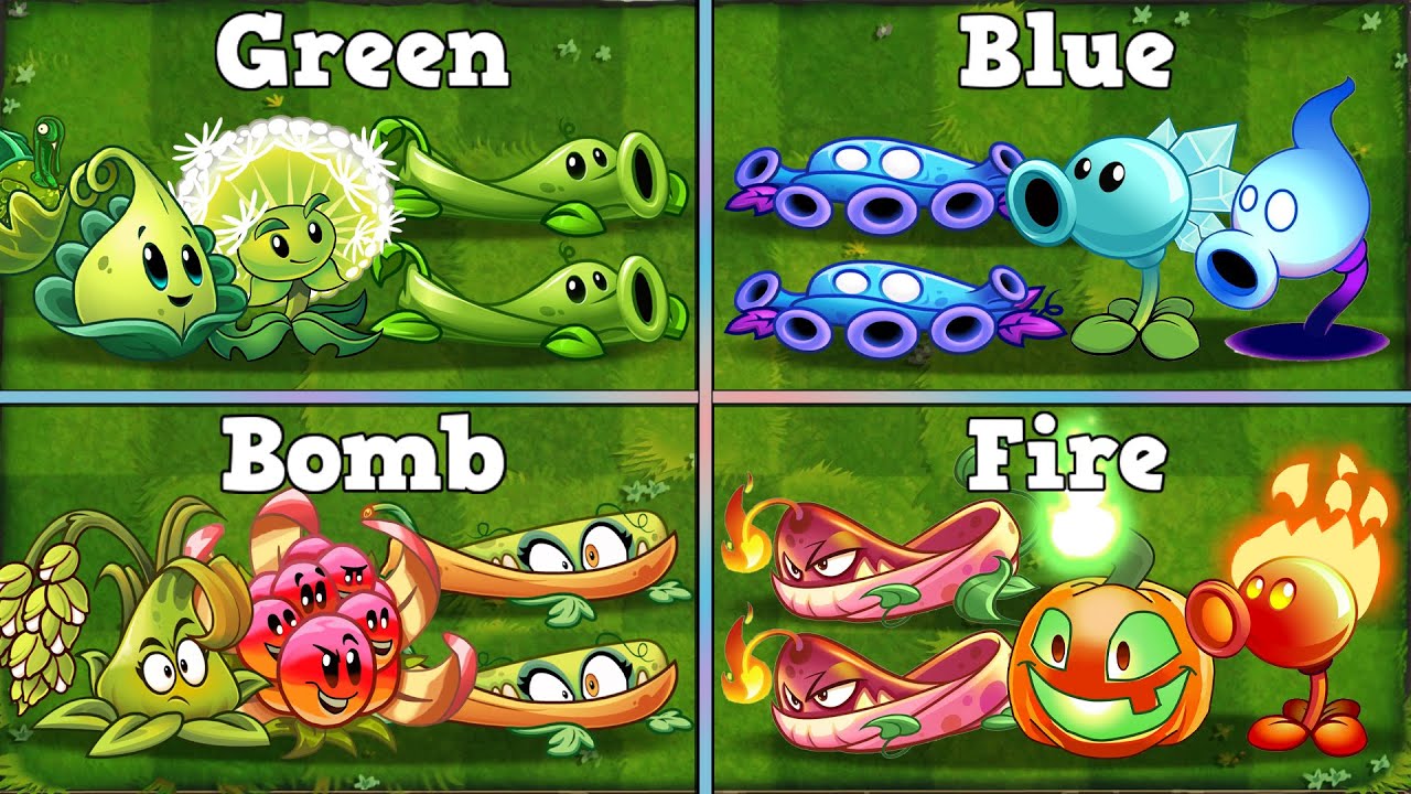 PvZ 2 Battlez - Random 4 Team Plants Battlez - Which Team Will Win?