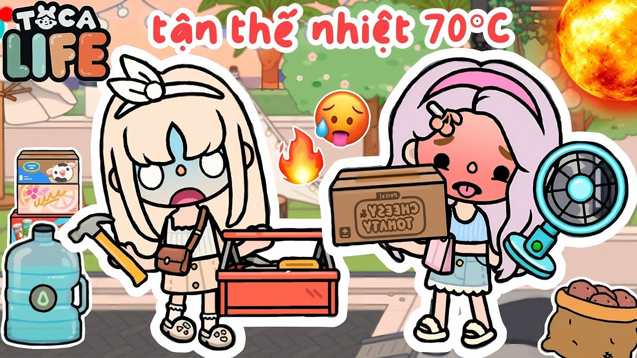 Sinh Tồn Trong TẬN THẾ NHIỆT 70°C sẽ ra sao 🥵🔥❤️‍🔥☀️ | Bơ Channel | Toca Boca
