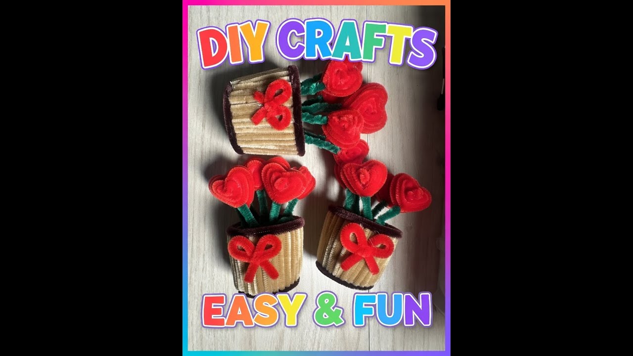 Rosas de Corazón con Limpia Pipas Fáciles ❤️ DIY Regalo Romántico PARTE 3 FIN #RosasDeCorazon