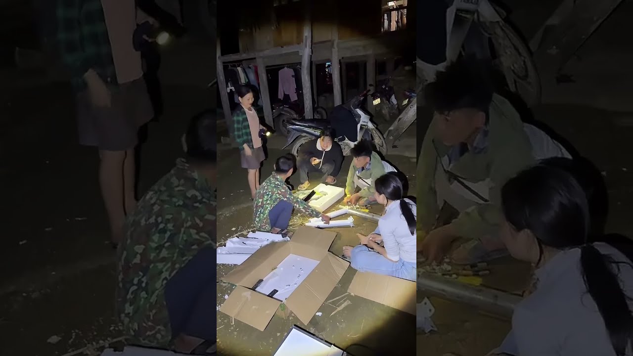 （1665）小潘和越南媳妇小秋 在越南老丈人家的农村生活