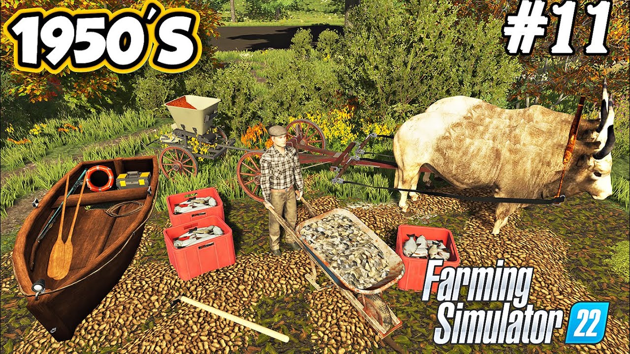 1950'S. Digging potatoes by hand. Fishing and smoking. Collecting stones. Selendra. FS 22. Ep. 11