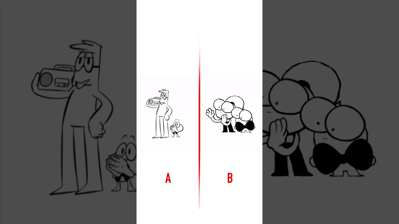 Clap Your Hands 😄 A vs B (Animation Meme) #shorts