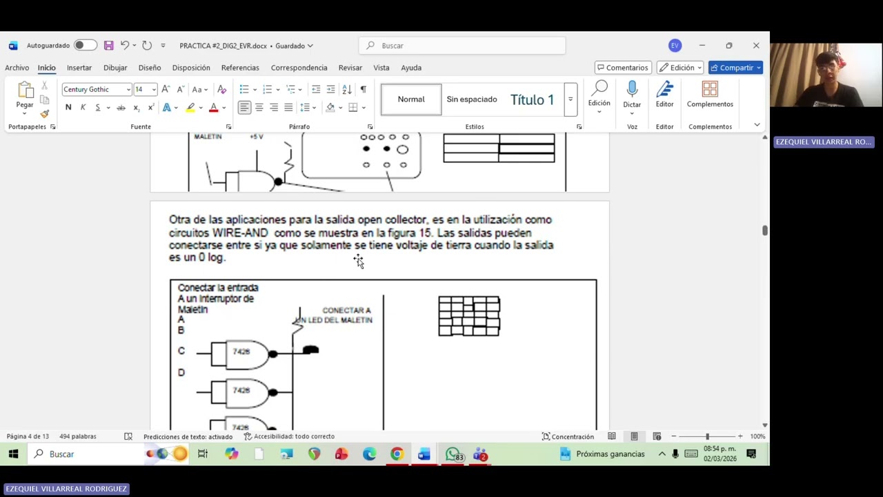 Practica 2 electrónica digital 2  2062623