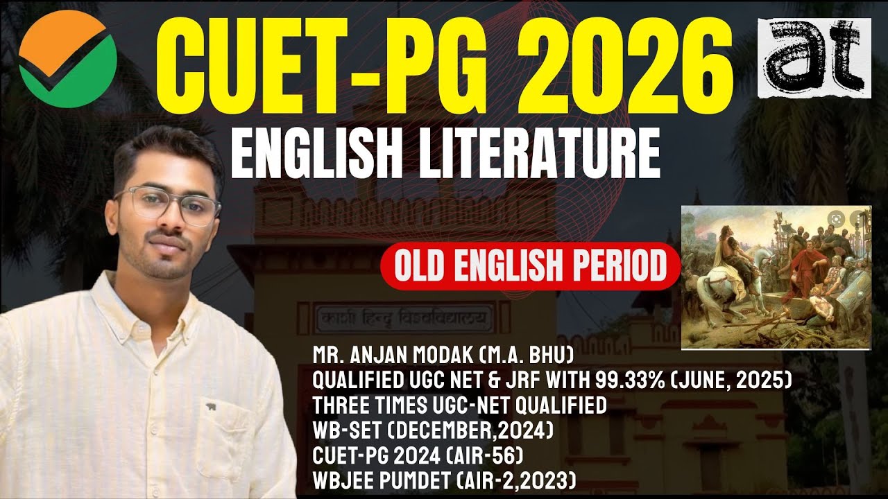 CUET-PG English Literature 2026 | Old English Period (Beowulf & Context)