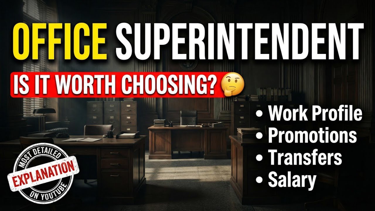SSC CGL Office Superintendent in CBDT | Work Profile, Salary, Promotion & Transfer