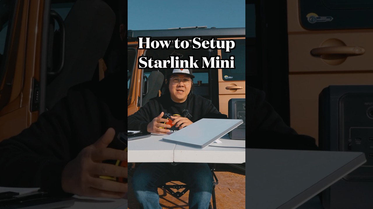 Как настроить Starlink Mini менее чем за 2 минуты.