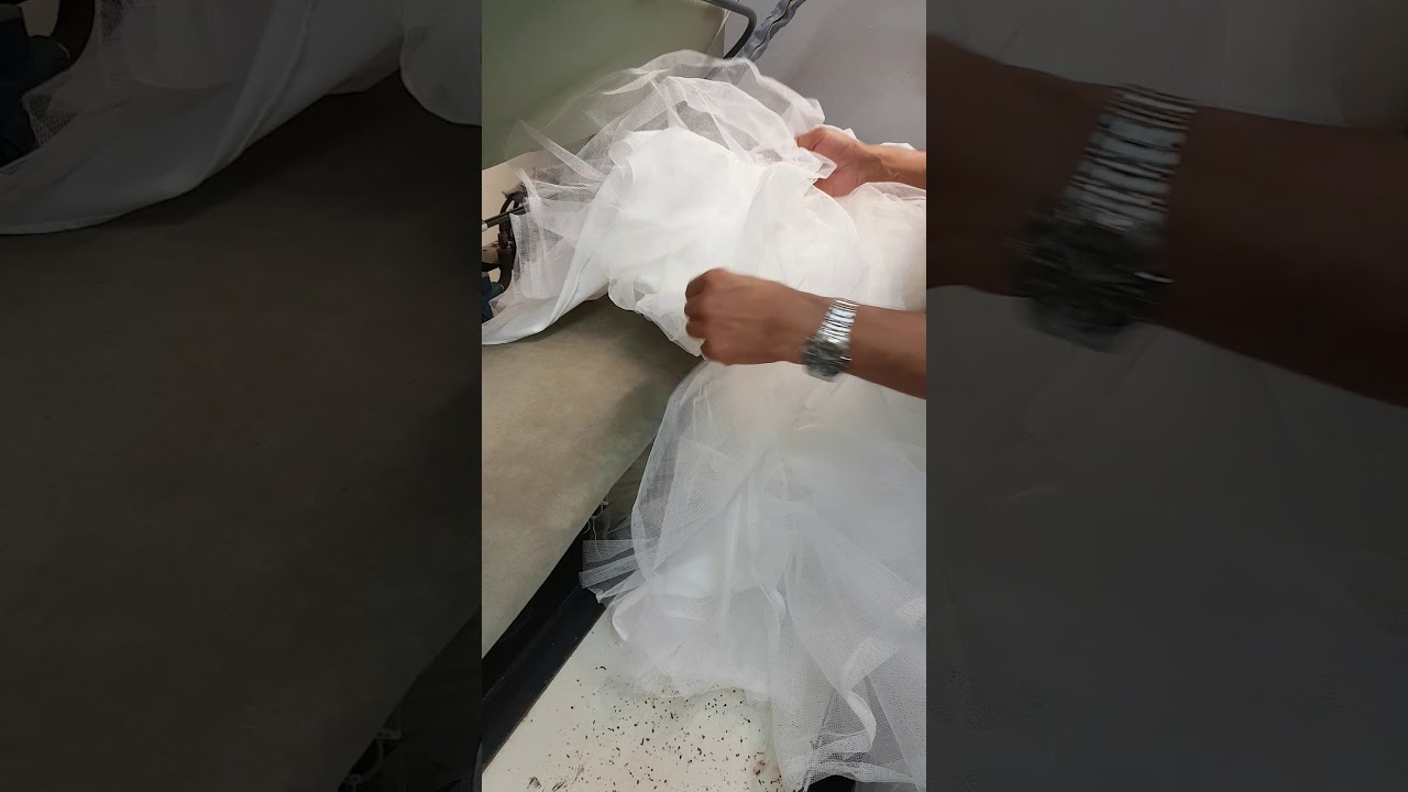 How to press iron a wedding dress professionally