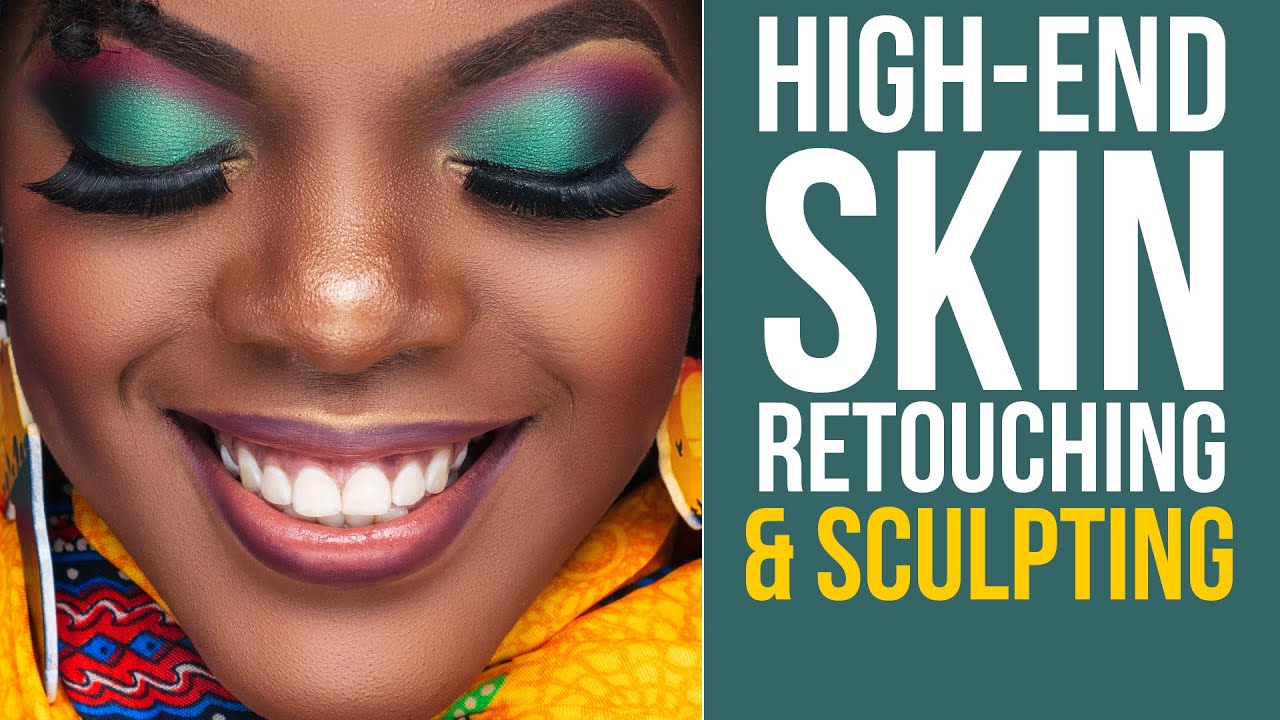 High-end SKIN RETOUCHING & SCULPTING| Photoshop tutorial: Burn & dodge | Frequency separation (2021)