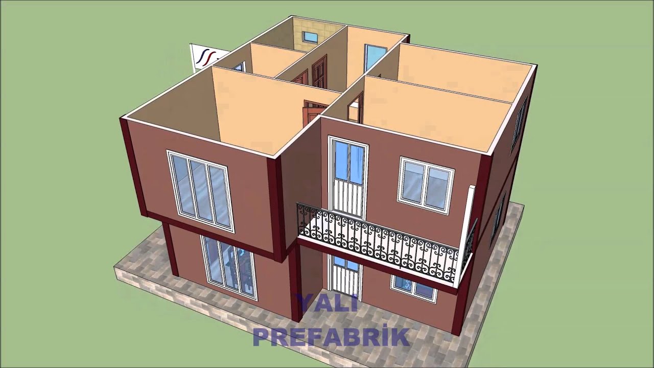 Çift Katlı Prefabrik Bina Kurulumu
