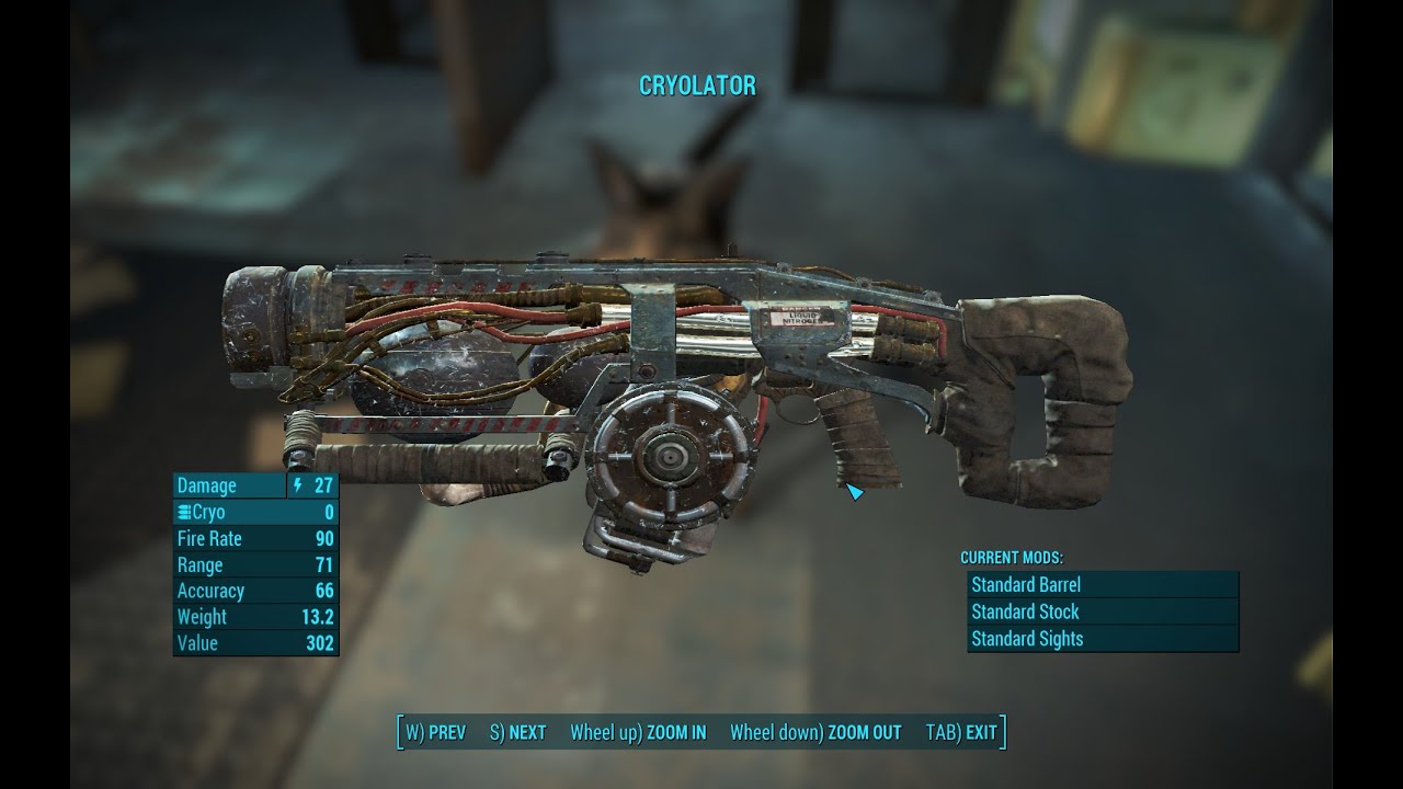 Fallout 4:  Use Dogmeat to retrieve the Cryolator