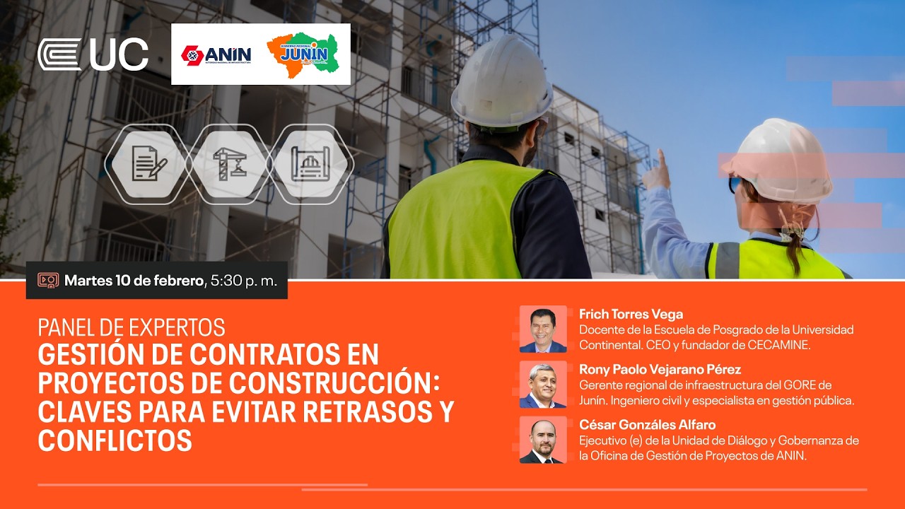Panel de expertos: Gestión contractual en proyectos de construcción