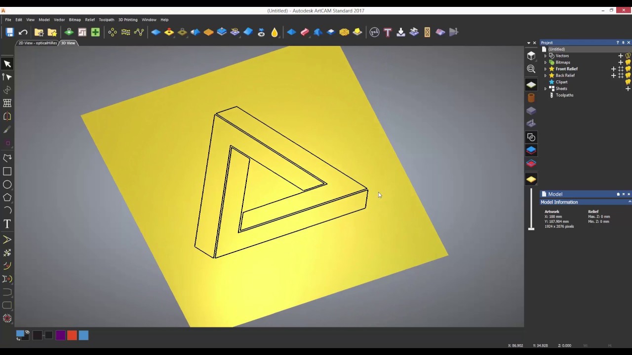 ArtCAM Standard Tutorials - 1.4 Tracing Images