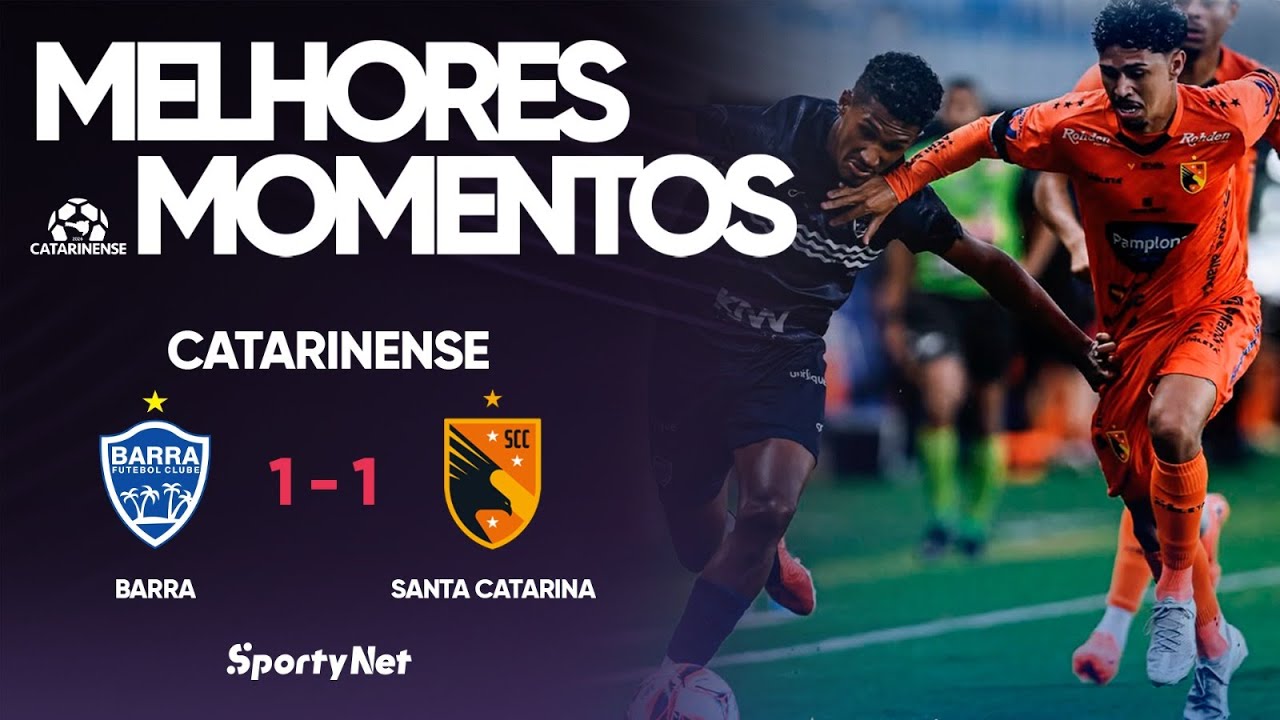 GOLAÇO E BOLA ÁREA DECIDEM POR EMPATE - Barra 1x1 Santa Catarina - Melhores Momentos - Catarinense