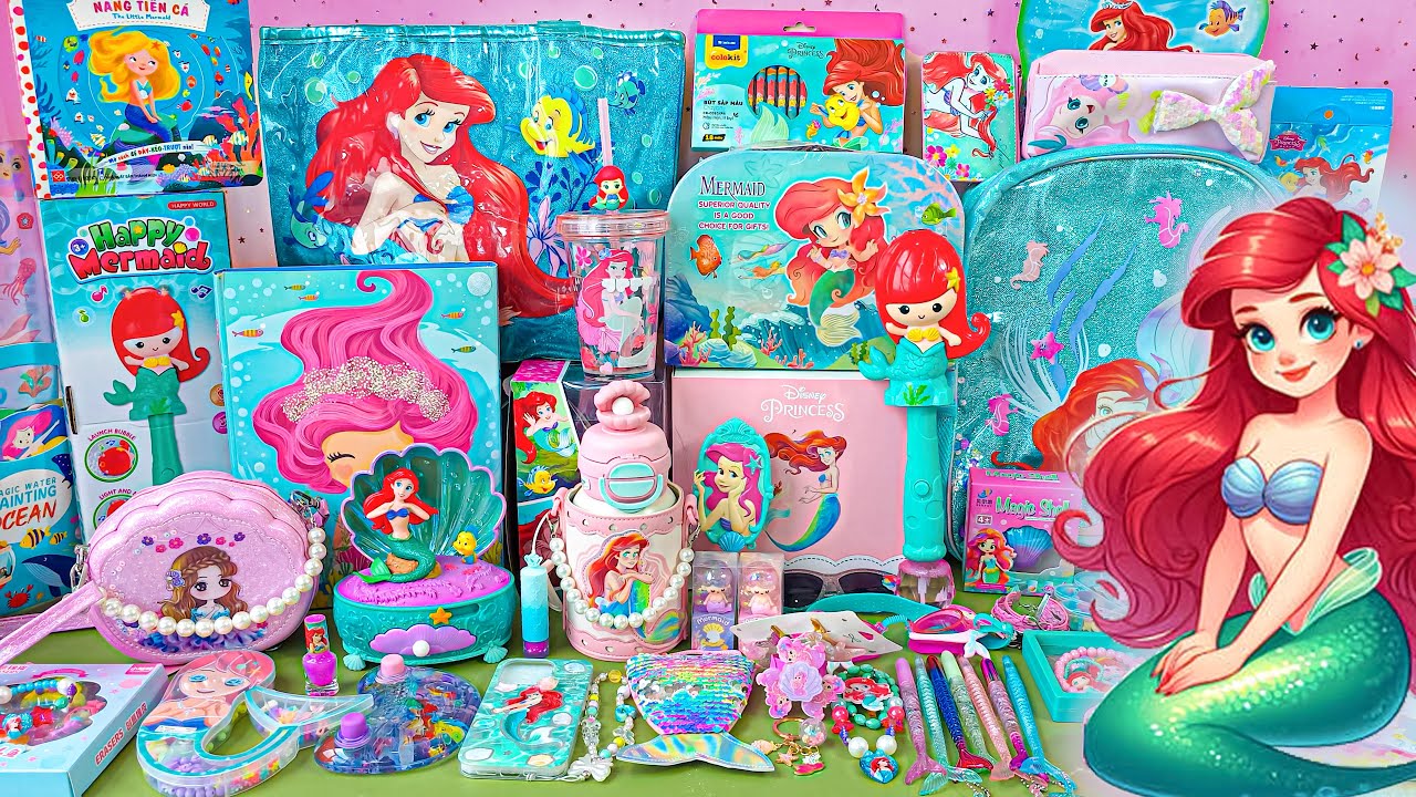Satisfying with Unboxing Disney Little Mermaid Toys Collection | Review Toys | ASMR