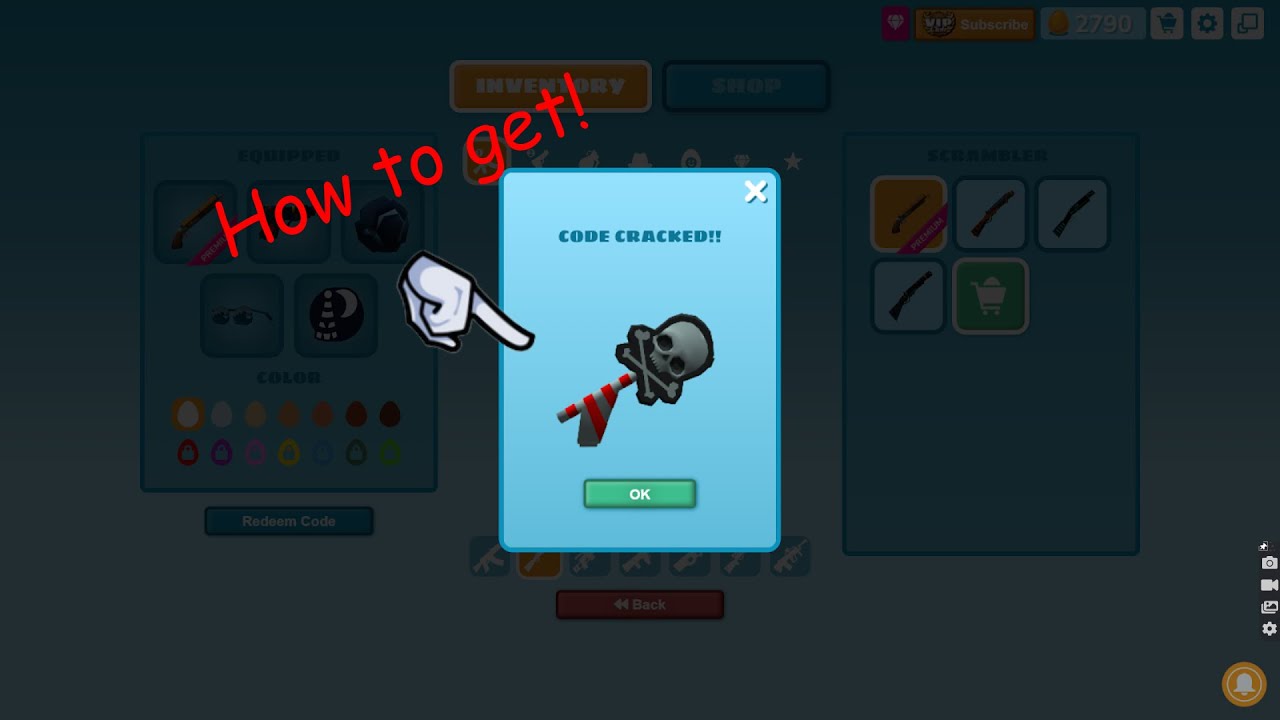 How to get the Skull Wand Pistol in Shell Shockers