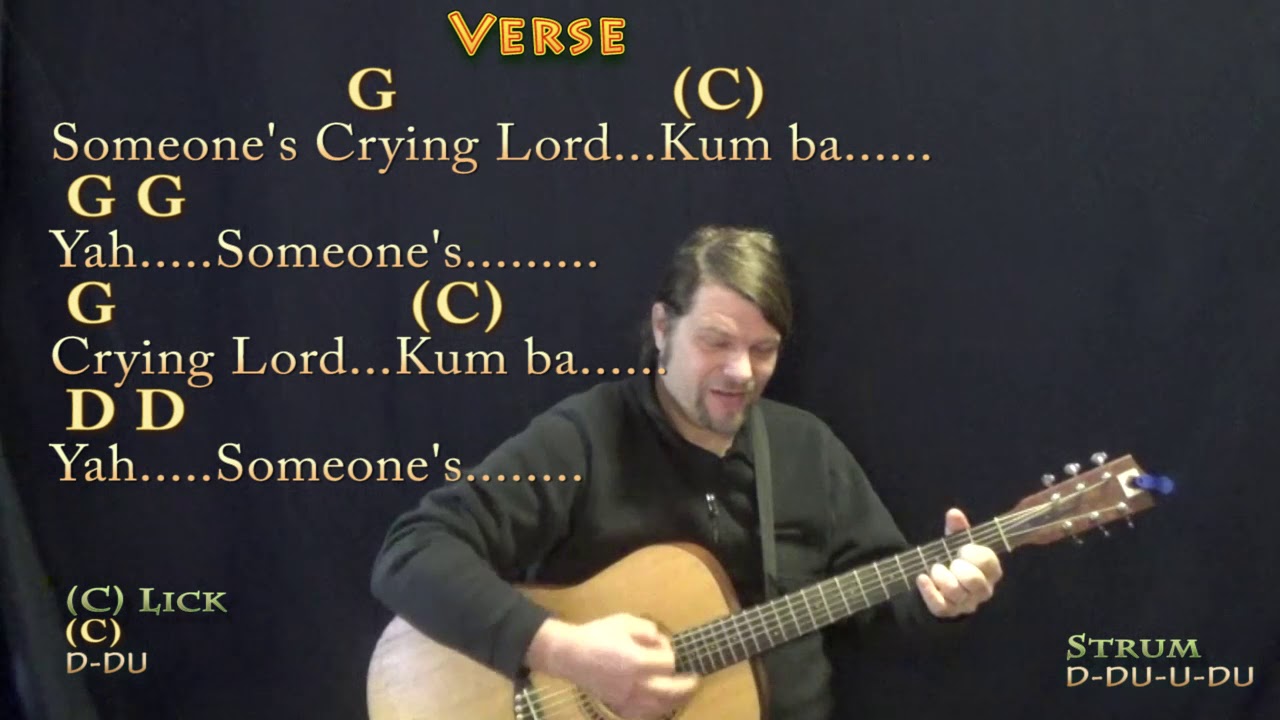 Kumbaya (Spiritual) Guitar Cover Lesson in G with Chords/Lyrics