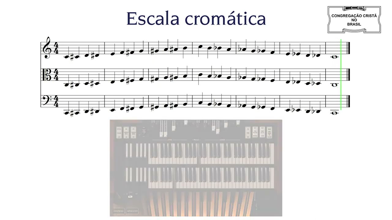 MSA CCB - FASE 6 - ITEM 6.3 - 6.4 - 6.5  Escala Crómatica - Escala Diatônica #msaccb #organistasccb