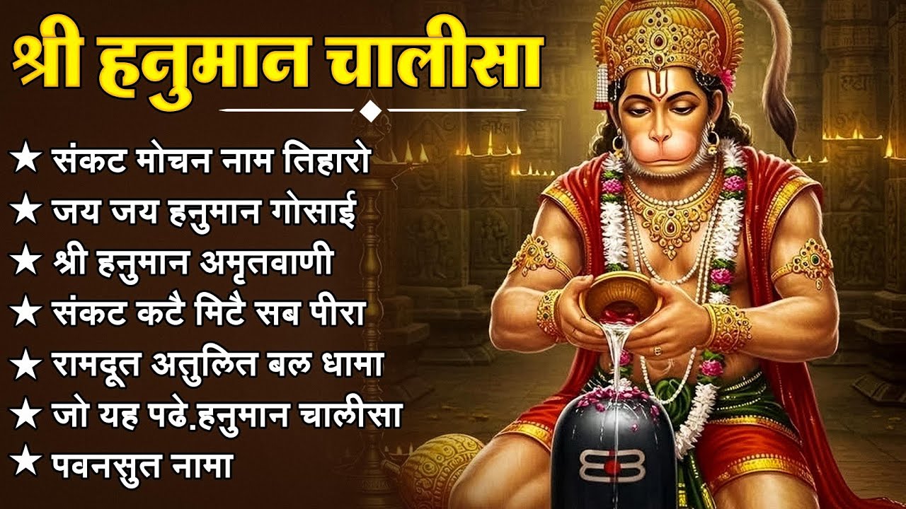 श्री हनुमान चालीसा 🌺🙏 shree hanuman chalisa original video 🙏🌺 gulshan kumar hariharan full hd