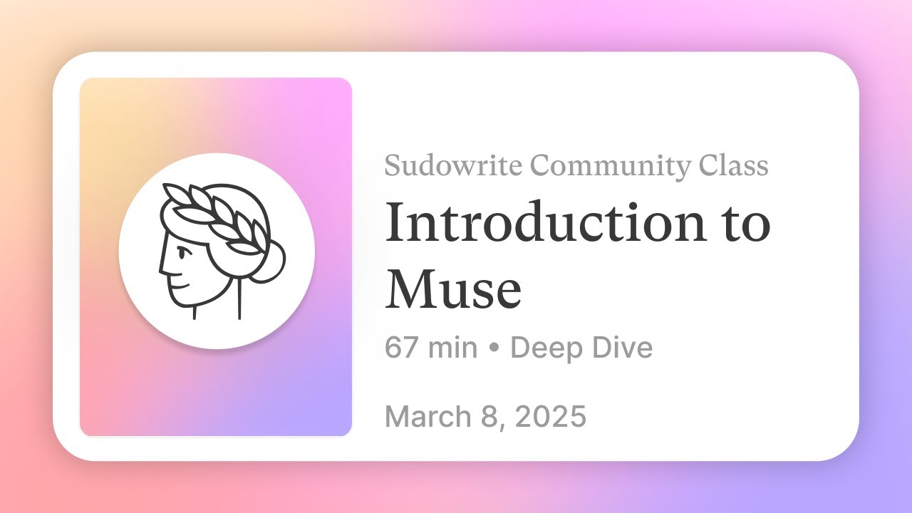 Introduction to Muse: A New Way to Write with Sudowrite
