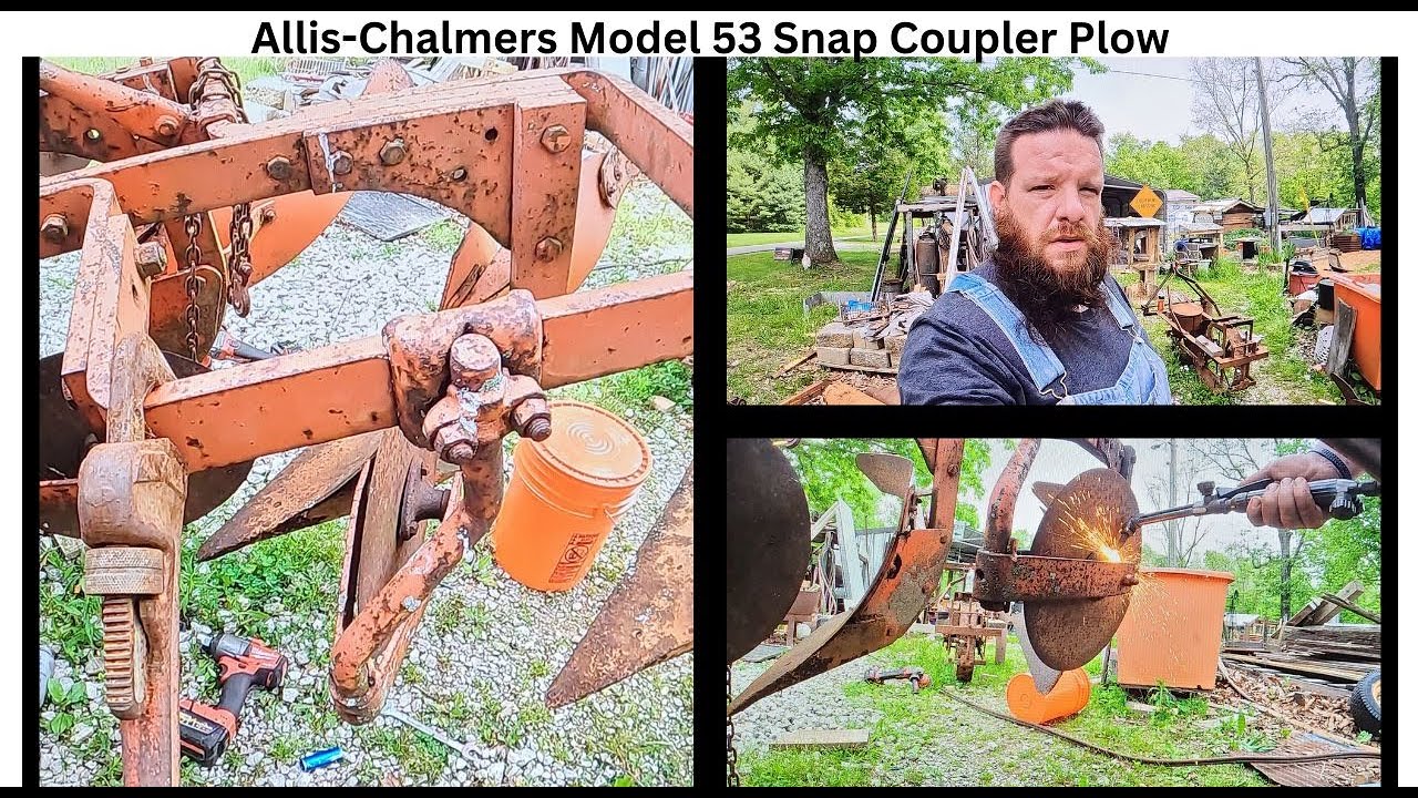 Working on the Allis-Chalmers Model 53 Snap Coupler Plow