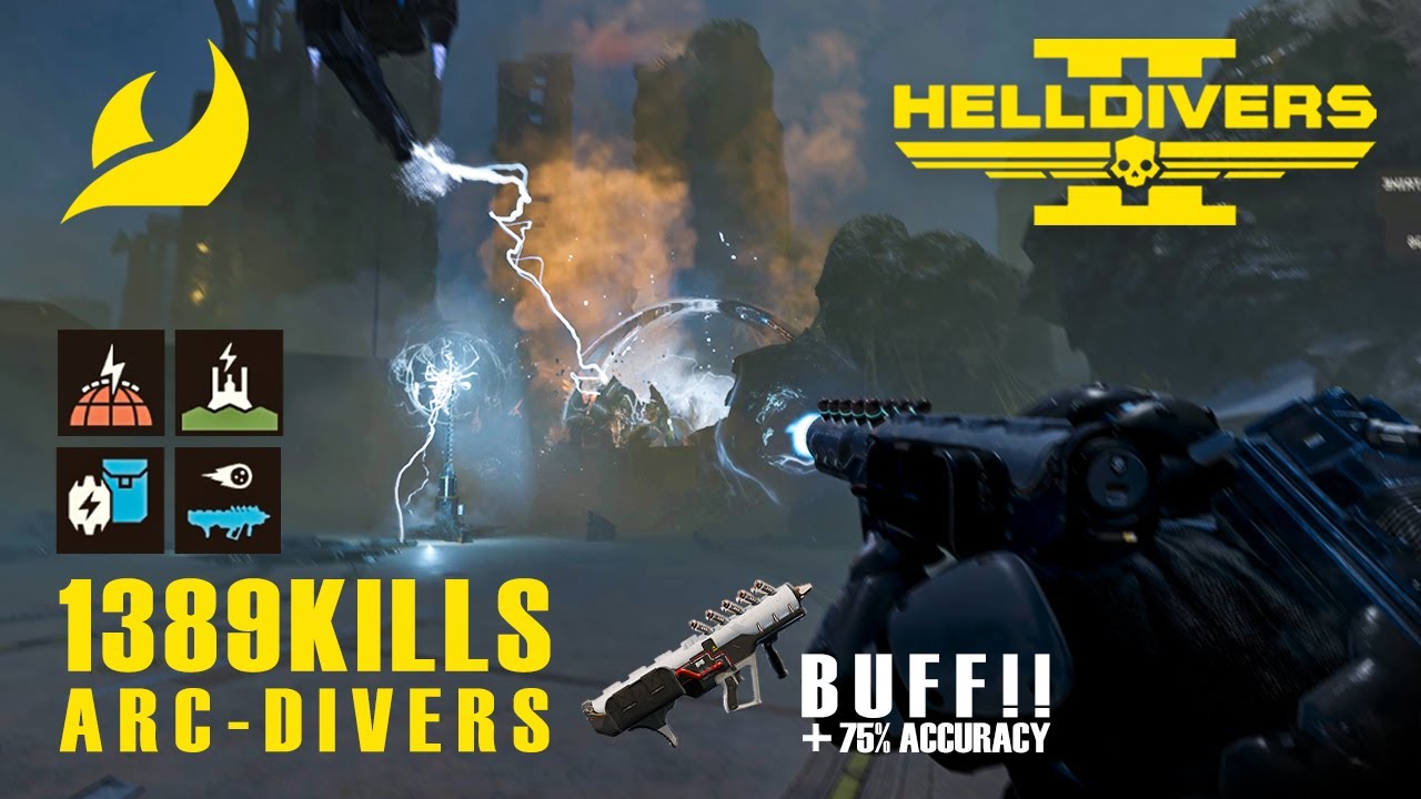 ⚡Helldivers2 | PLAS-45 EPOCH Buff Test |  Solo Run 1389kills | Arc-Divers at full power! | Deathless