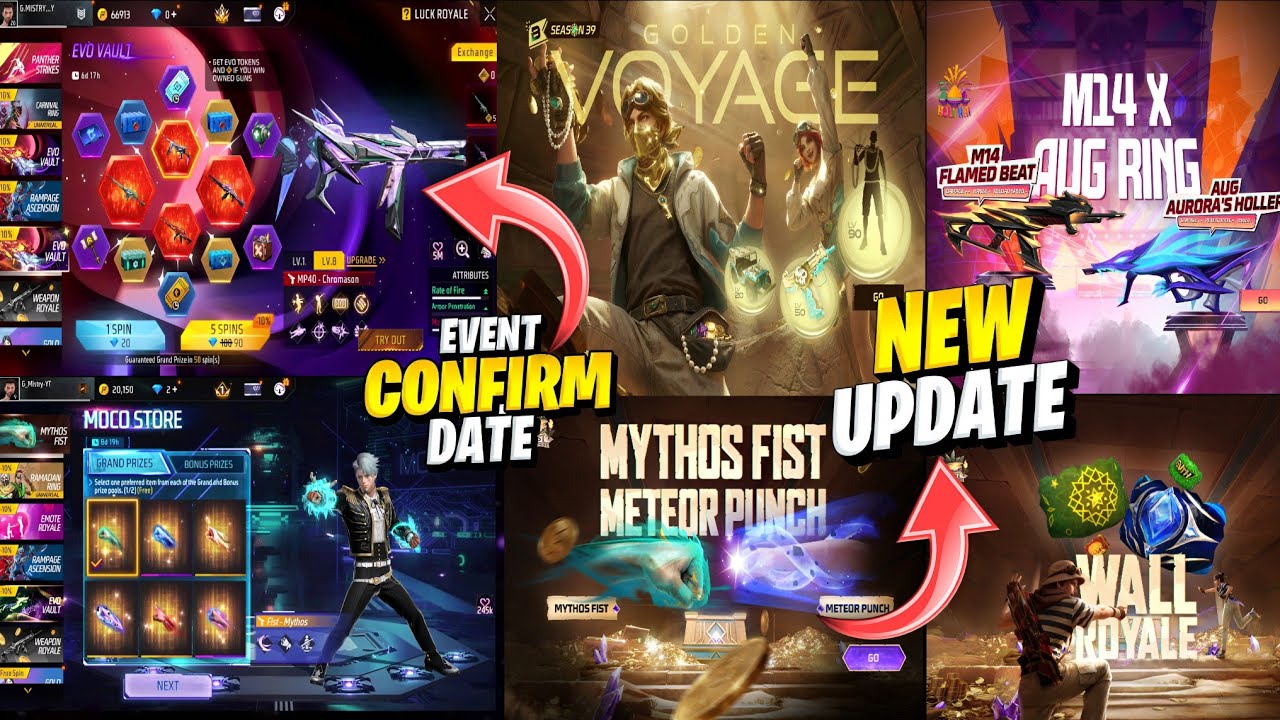 NEXT EVO VAULT CONFIRMED 🤯🥳 MOCO STORE FIST + UNIVERSAL RING & NEW BOOYAH PASS FREE FIRE