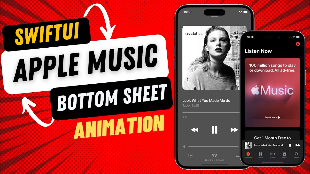 SwiftUI Bottom Sheet Animation like Apple Music App - Matched Geometry - Complex UI - Xcode 14