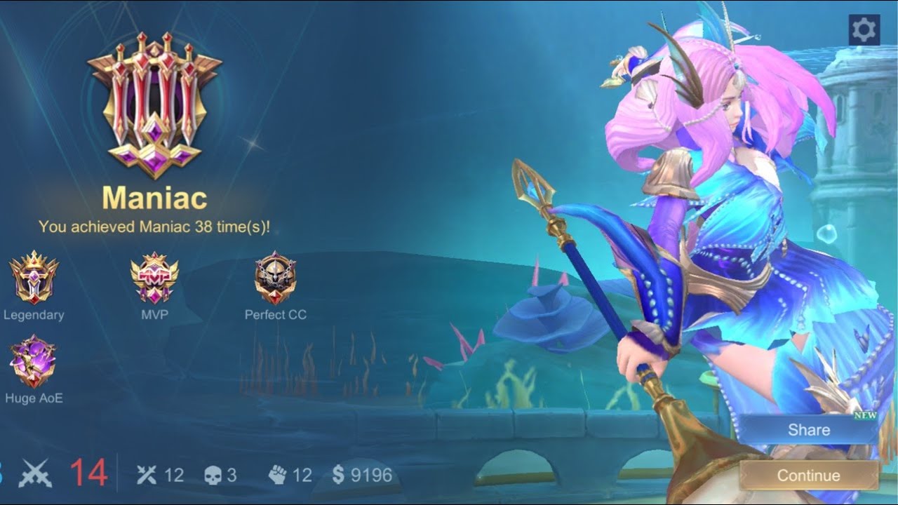 Odette Maniac Mhytic Mage/Roam #mlbb
