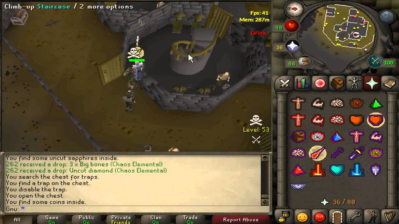 Easy escape from Rogues' chest pkers
